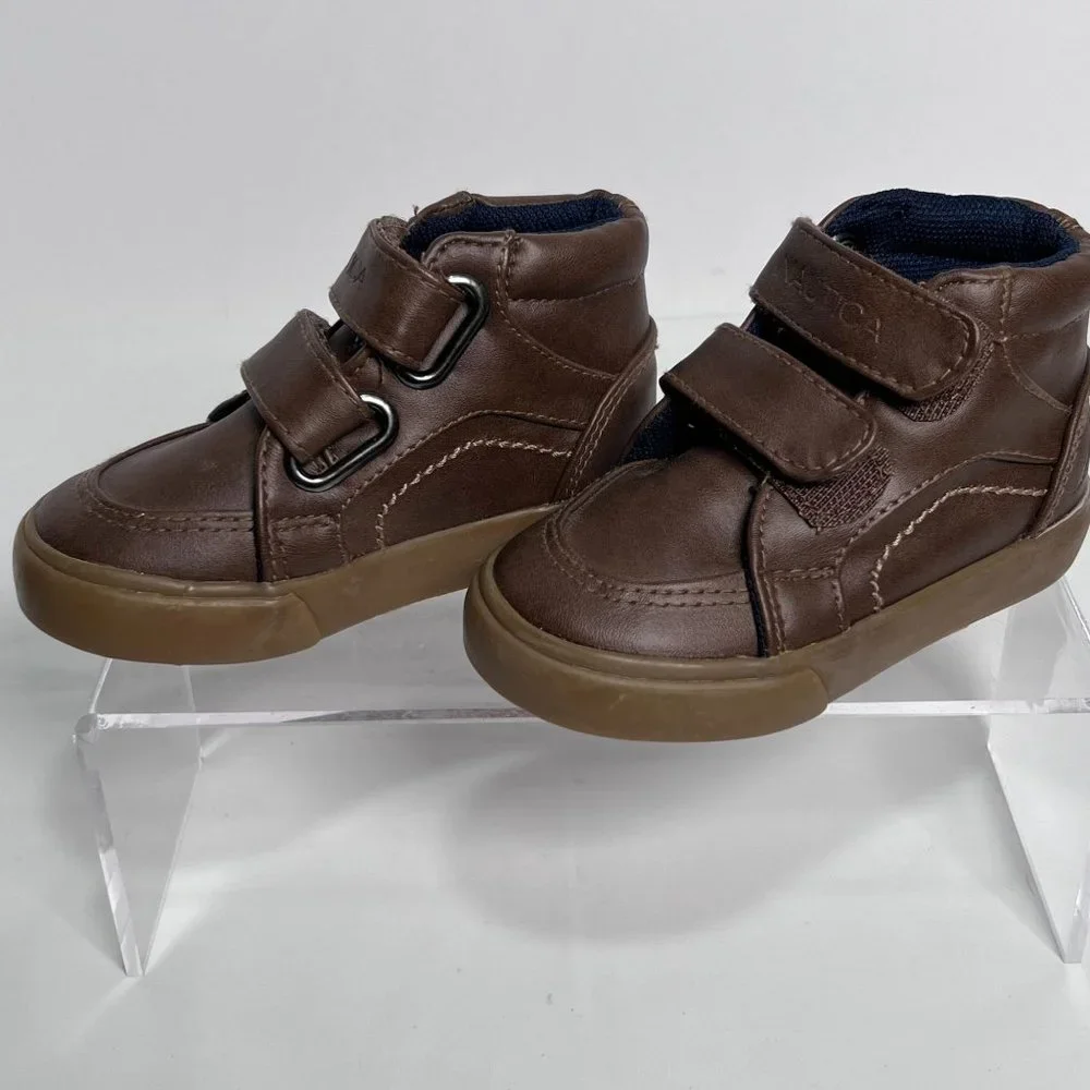 Nautica Chukka Boot Toddler Size 5‎ Brown Adjustable Strap Dress Shoe Bootie